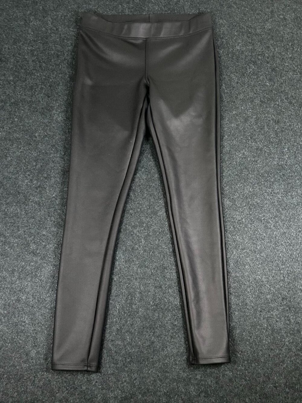 Express Black Faux Leather Leggings Size XS Y2K Edgy Going Out